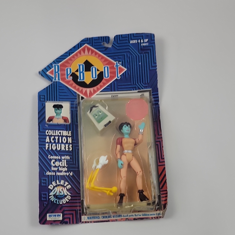 1995 Irwin Toys Reboot Animated Series Action Figure Carded Cecil